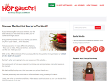 Tablet Screenshot of hotsauces.com